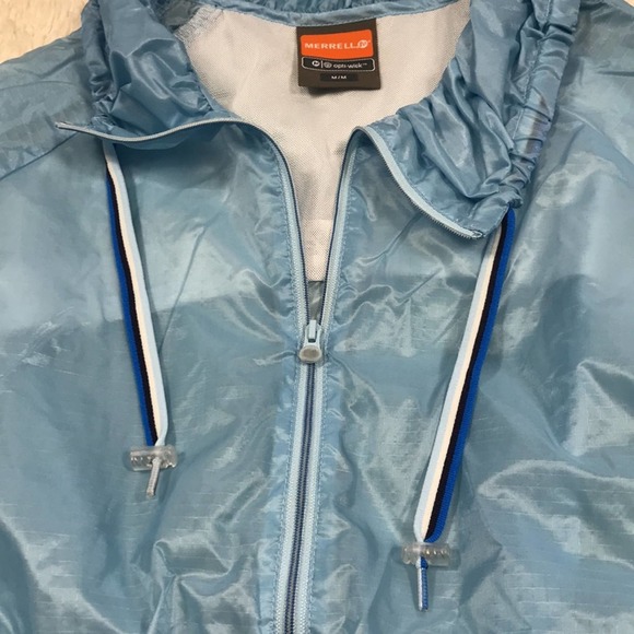 Merrell Opti-Wick Semi-Sheer Nylon Wind Breaker 1/4 Zip Women's size Medium - Picture 3 of 8